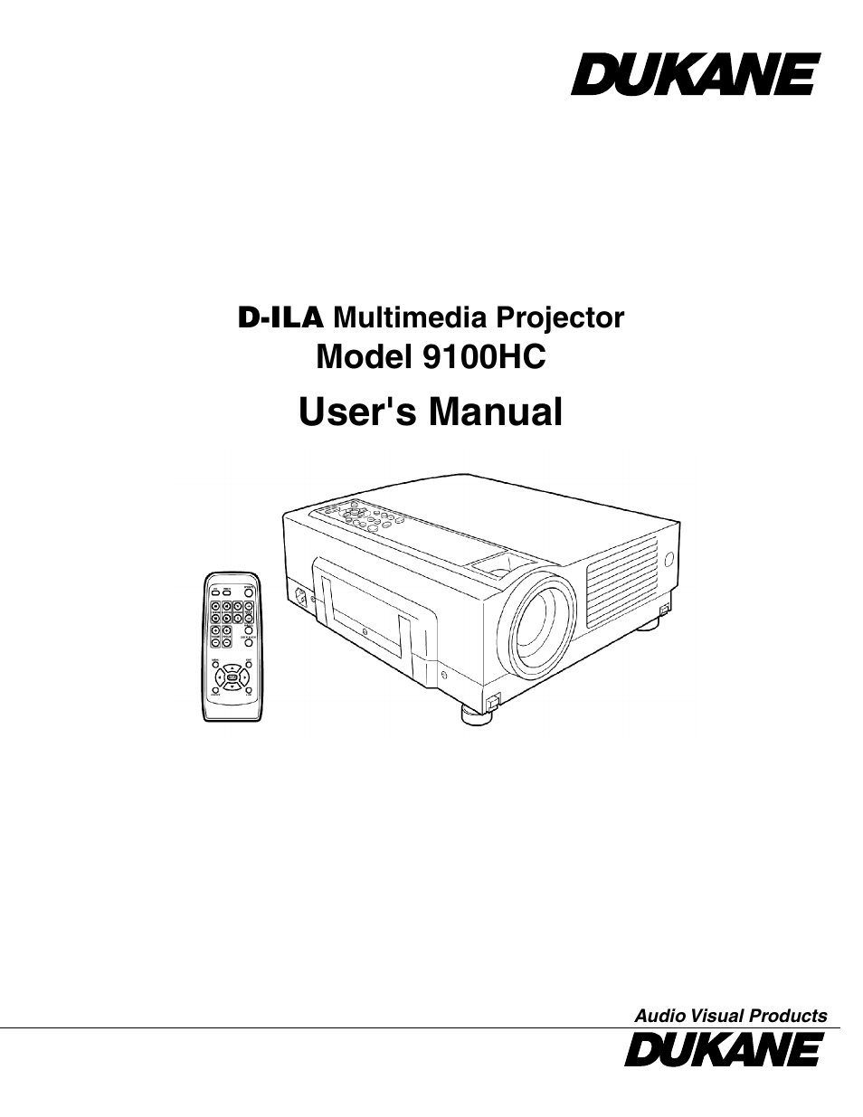 Dukane 9100HC User Manual | 62 pages