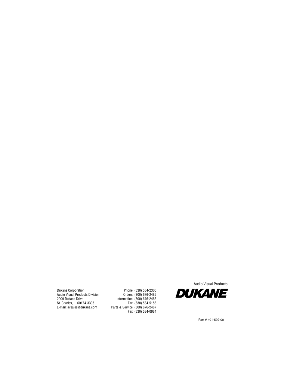 Dukane P42 User Manual | Page 42 / 42