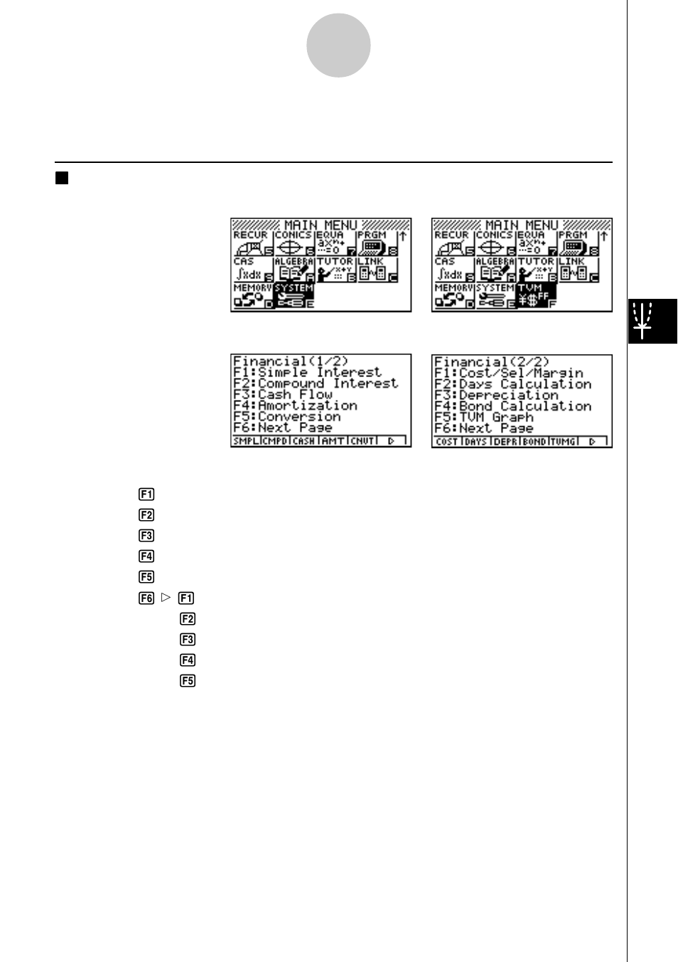 Before performing financial calculations | Casio ALGEBRA FX2.0 Financial User Manual | Page 2 / 27