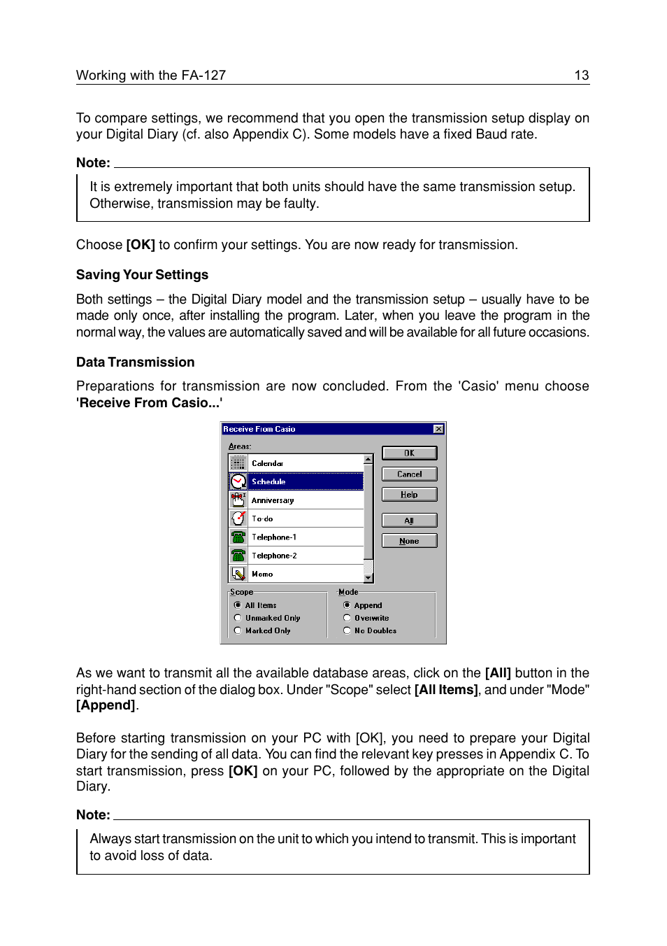Casio FA-127 v1.5 User Manual | Page 13 / 31