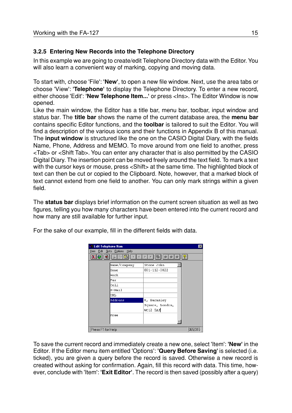 Casio FA-127 v1.5 User Manual | Page 15 / 31
