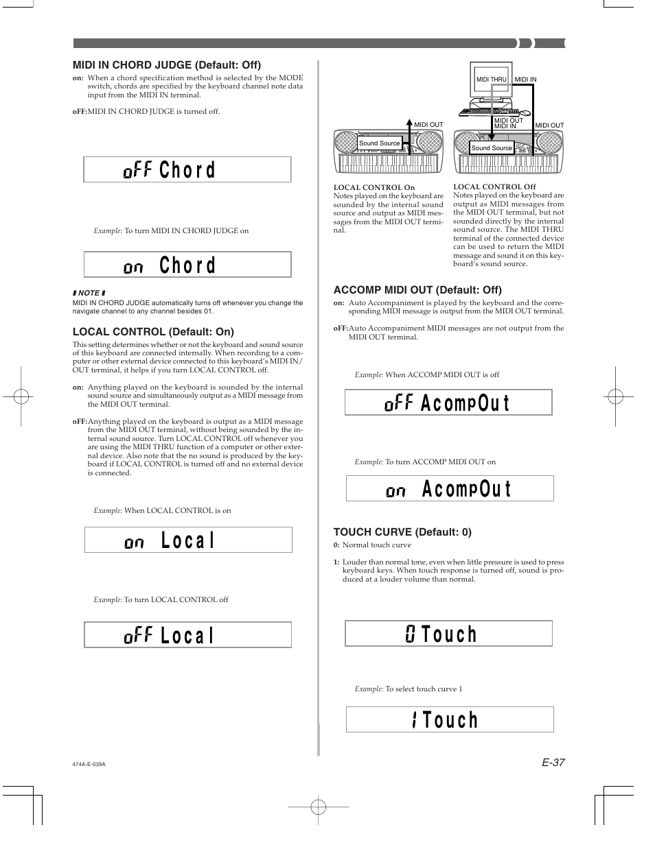 Casio LK-50 MIDI User Manual | Page 3 / 5