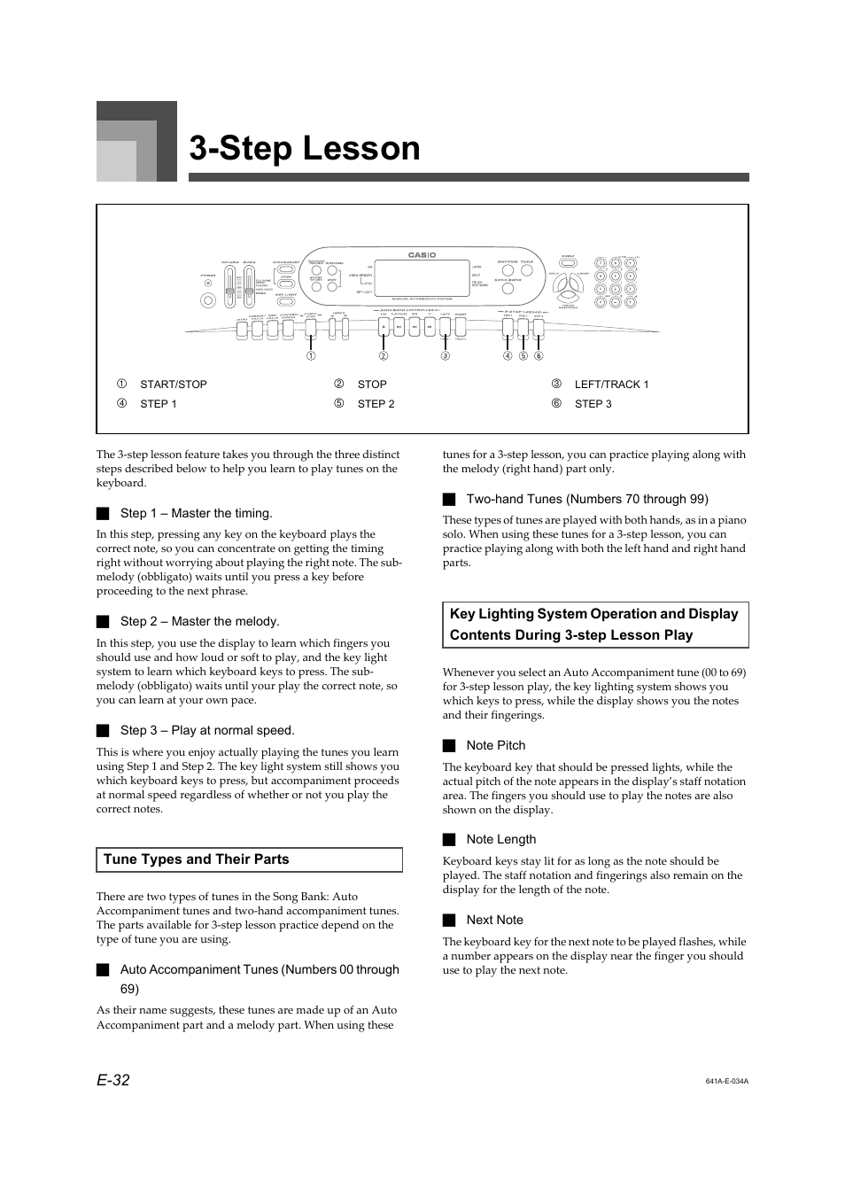 Casio LK-73 User Manual | 19 pages