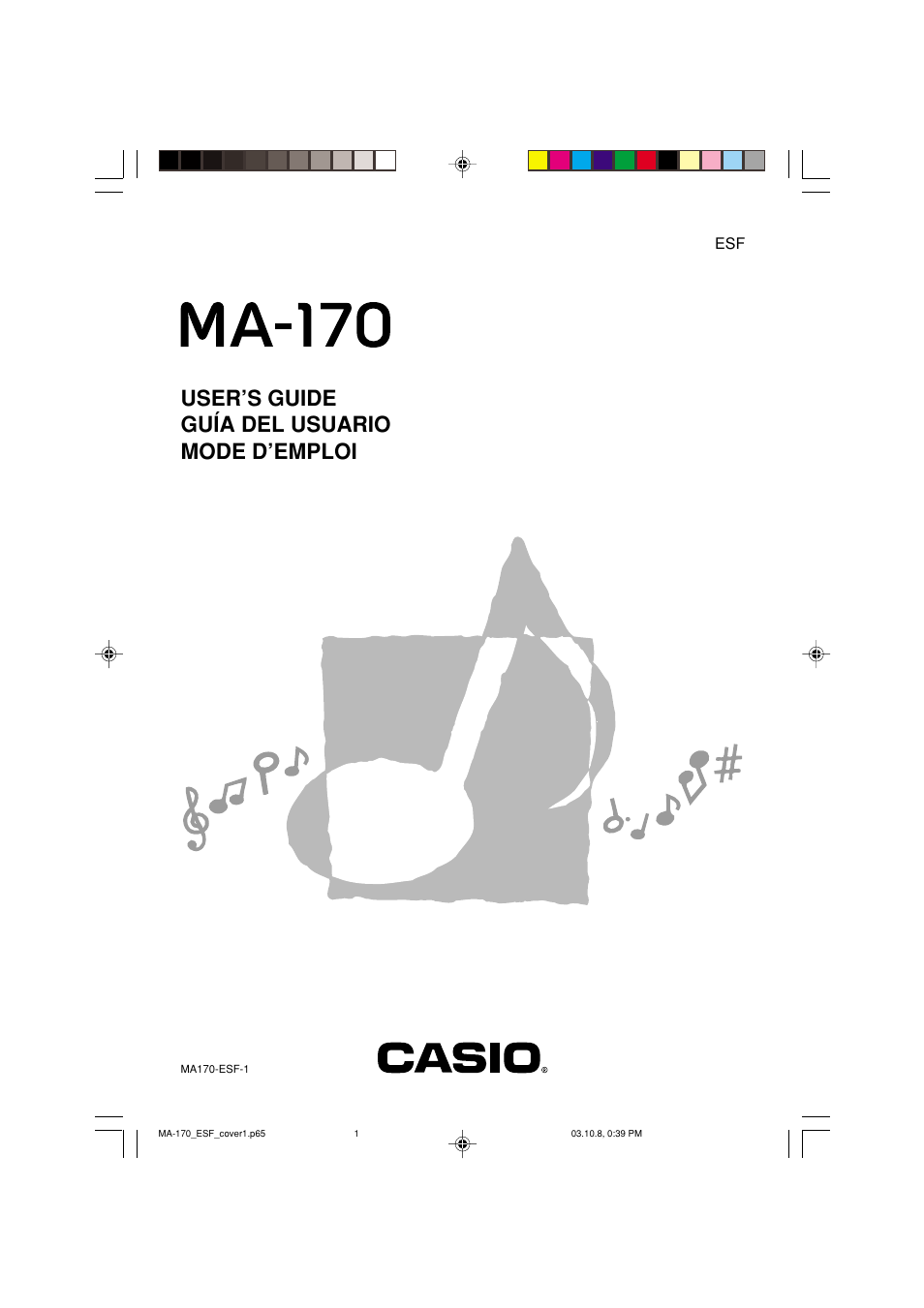 Casio MA-170 User Manual | 43 pages