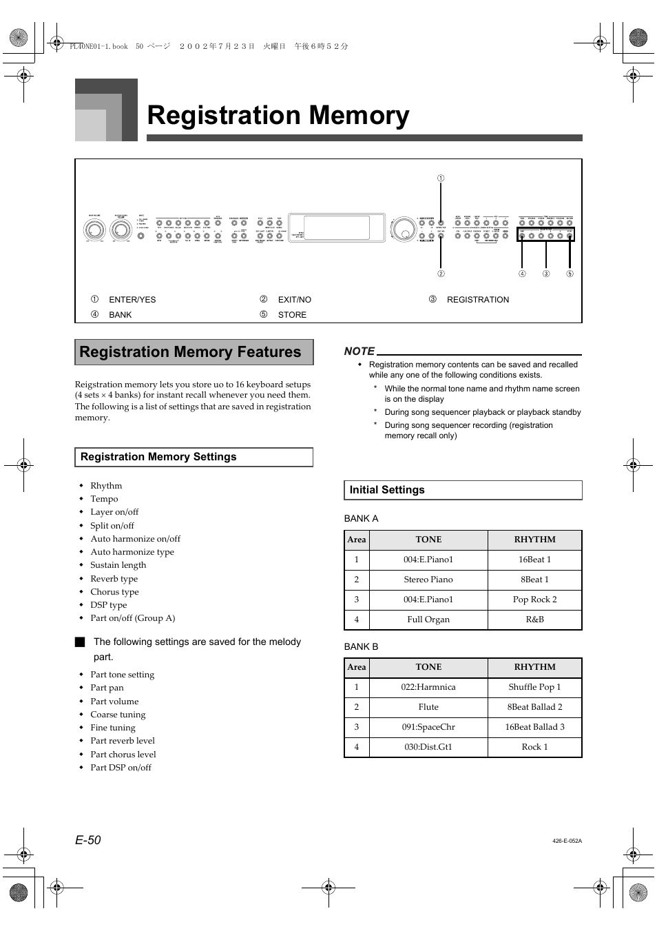 E-50 | Casio PL-40R 2 User Manual | Page 18 / 50