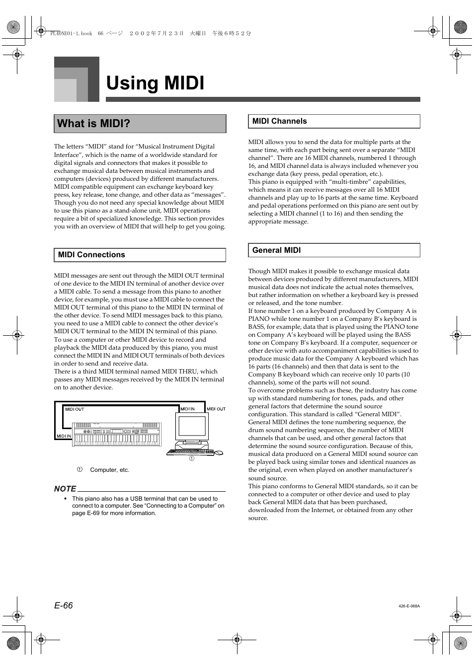 Using midi, What is midi | Casio PL-40R 2 User Manual | Page 34 / 50