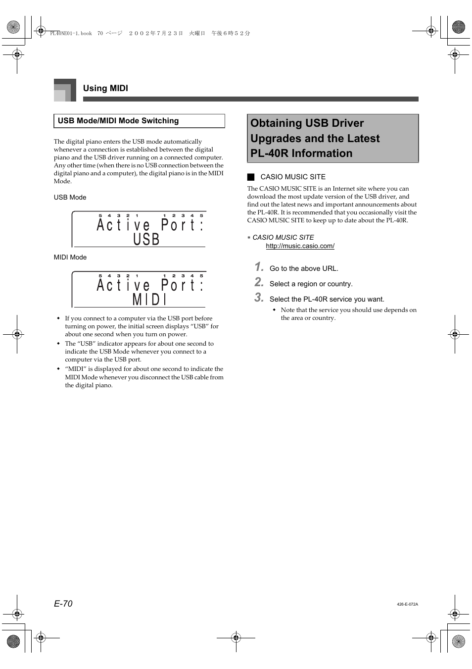 Casio PL-40R 2 User Manual | Page 38 / 50