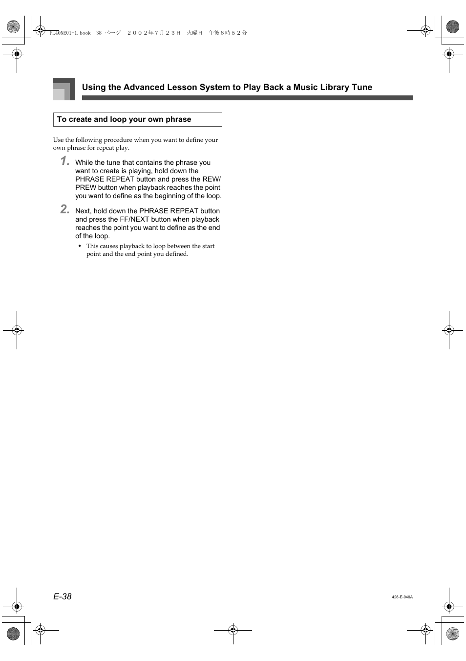Casio PL-40R 2 User Manual | Page 6 / 50