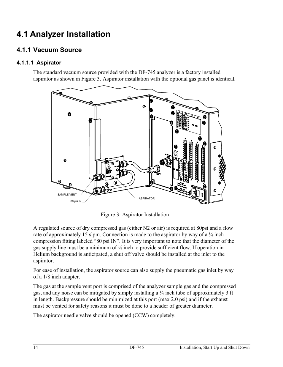 1 analyzer installation, 1 vacuum source | Delta Faucet NANOTRACE DF-745 User Manual | Page 18 / 98