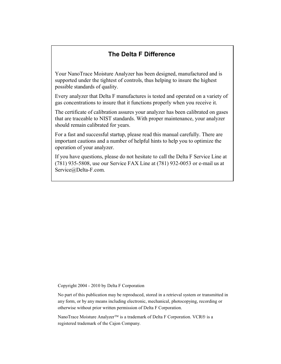 The delta f difference | Delta Faucet NANOTRACE DF-745 User Manual | Page 2 / 98