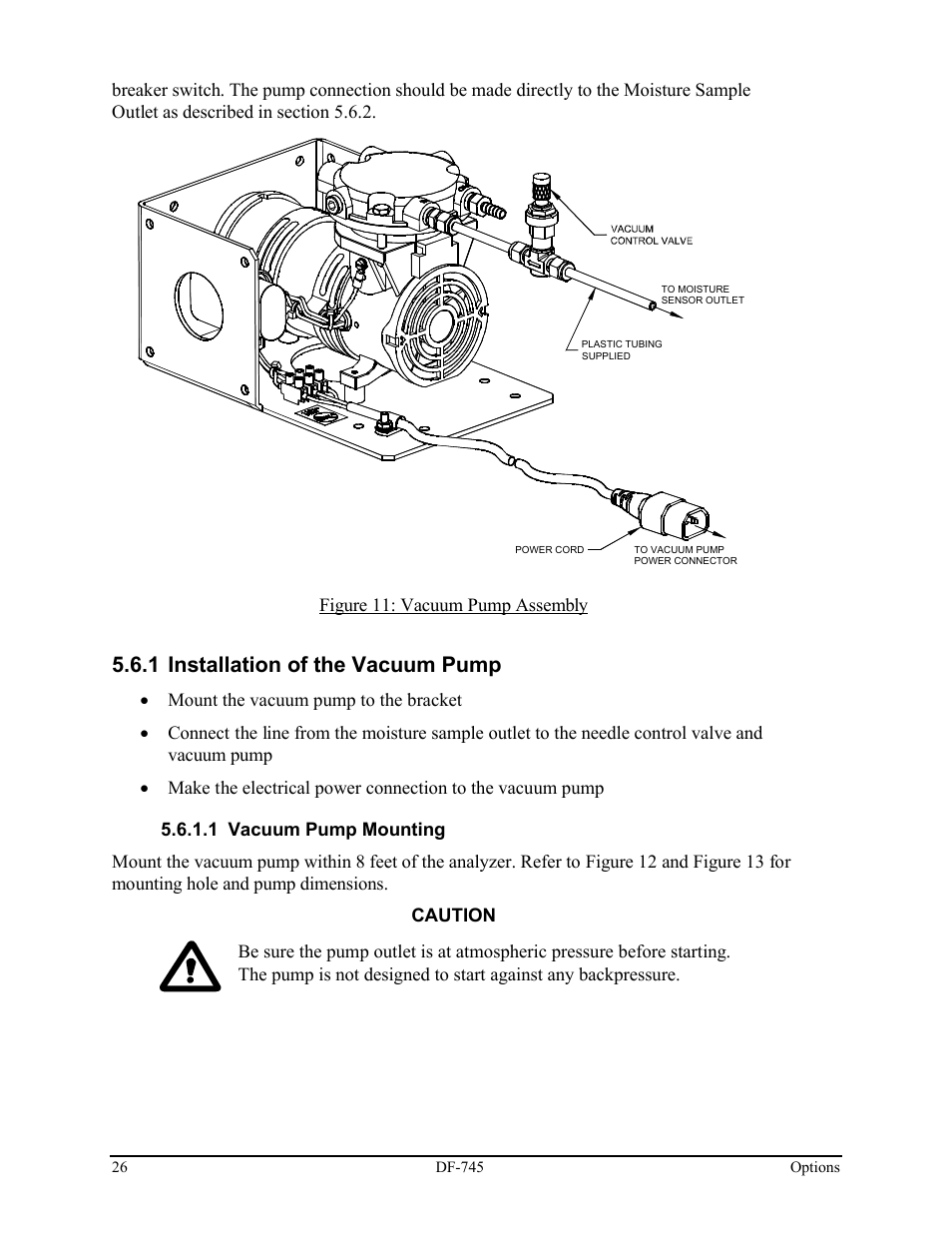1 installation of the vacuum pump | Delta Faucet NANOTRACE DF-745 User Manual | Page 30 / 98