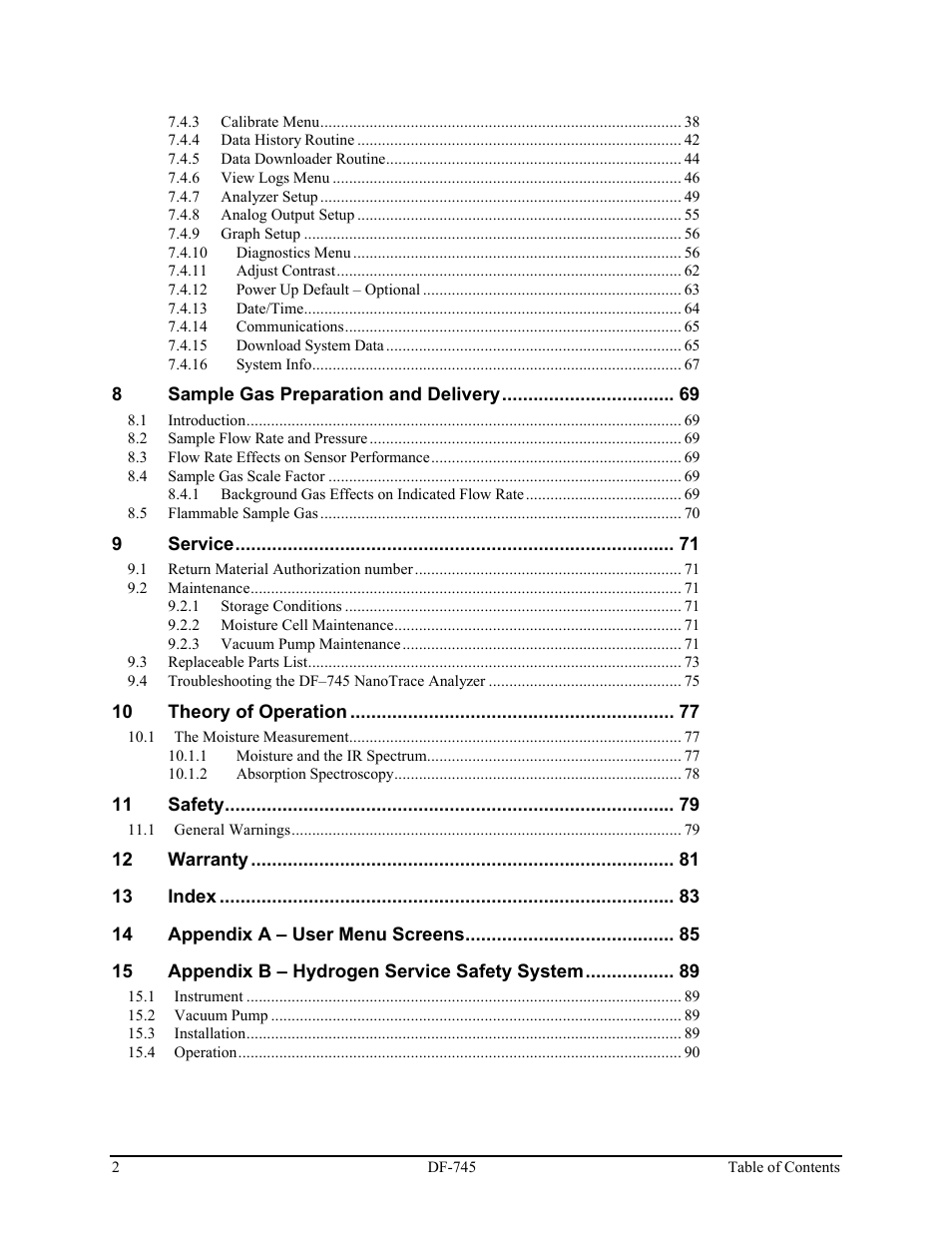 Delta Faucet NANOTRACE DF-745 User Manual | Page 6 / 98