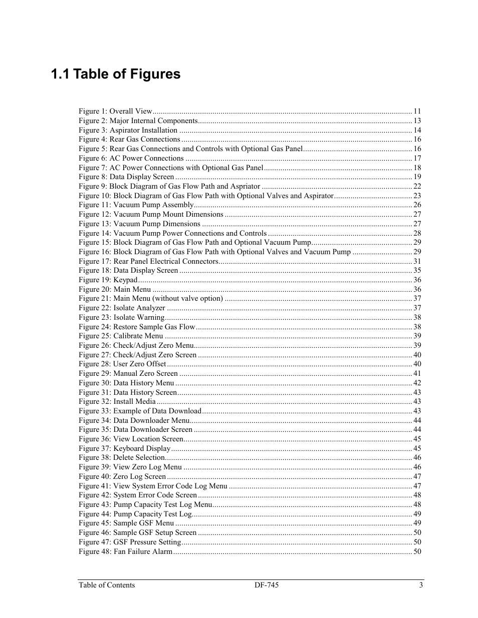 1 table of figures | Delta Faucet NANOTRACE DF-745 User Manual | Page 7 / 98