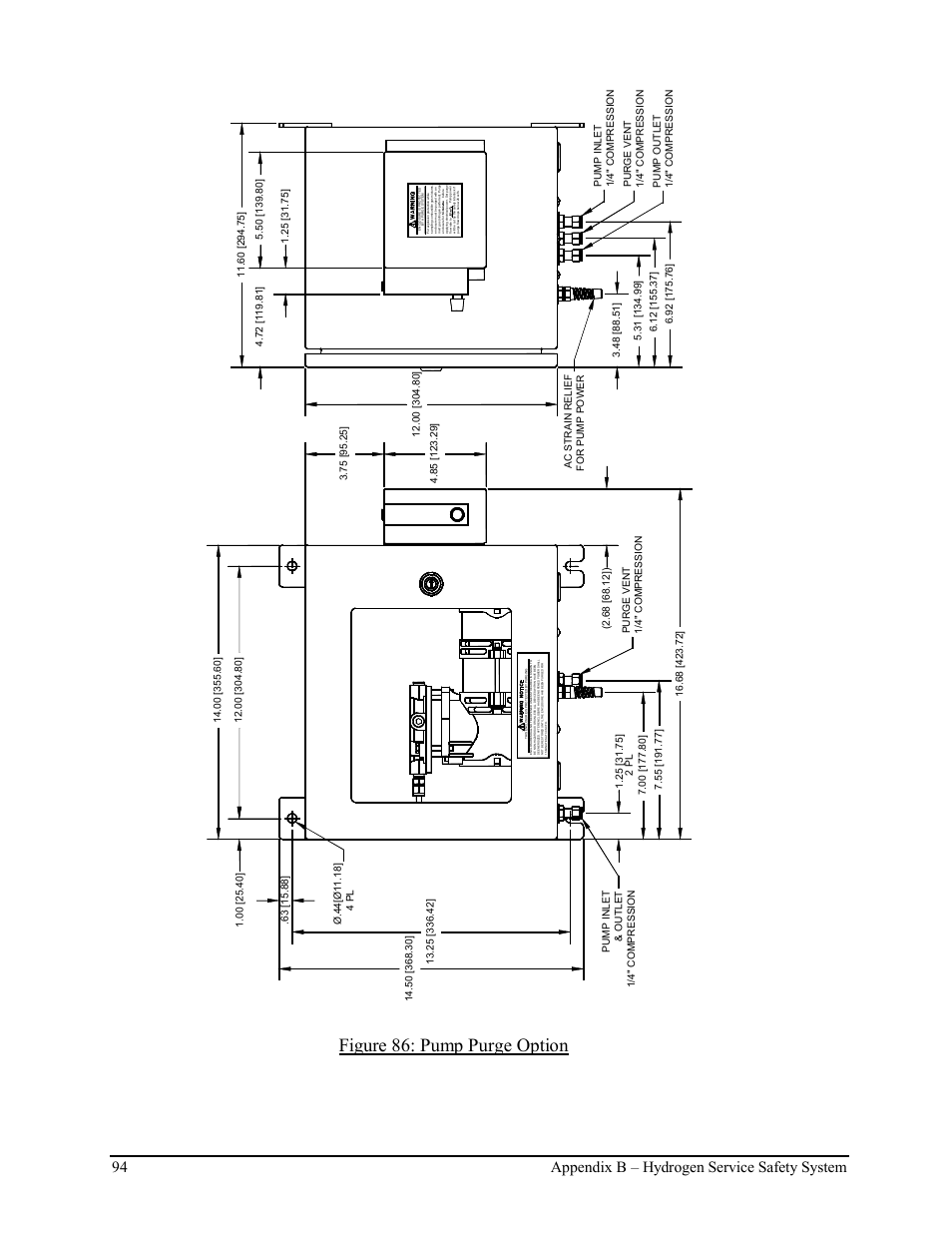 Figure 86: pump purge option, 94 appendix b – hydrogen service safety system | Delta Faucet NANOTRACE DF-745 User Manual | Page 98 / 98