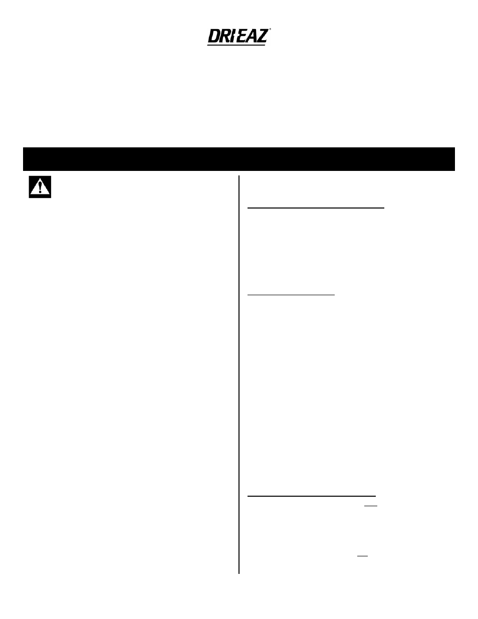 Dri-Eaz DRIZAIR 2400 LG User Manual | 12 pages