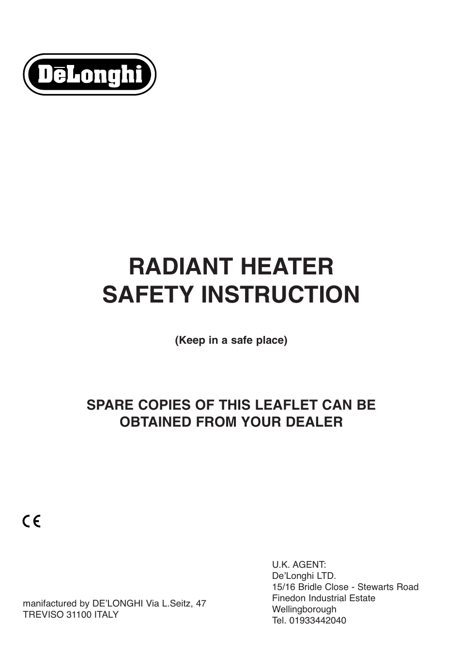 DeLonghi 634R User Manual | 6 pages