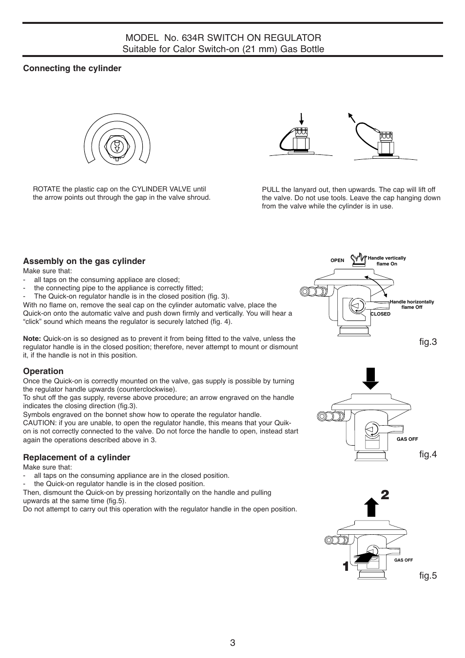 Fig.5 fig.3, Fig.4 | DeLonghi 634R User Manual | Page 3 / 6