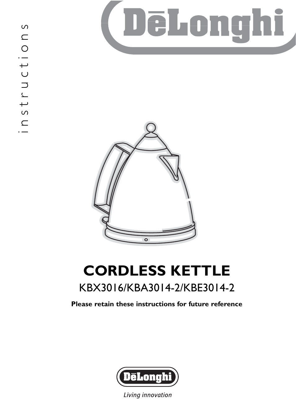 DeLonghi KBX3016 User Manual | 8 pages
