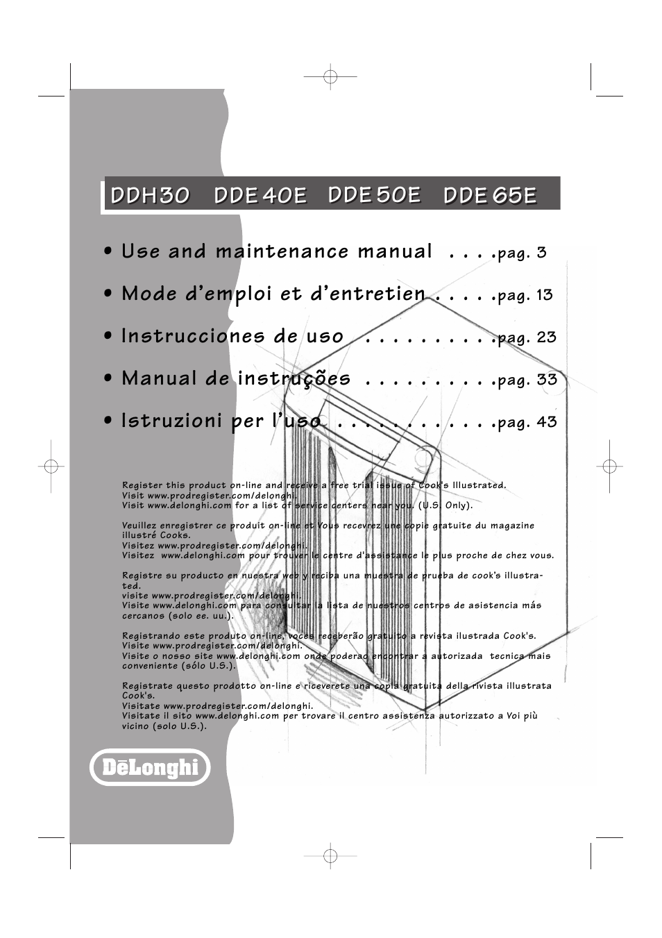 DeLonghi 50EDDE User Manual | 11 pages