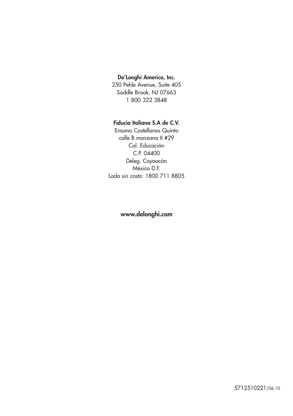 DeLonghi D28313 User Manual | 21 pages