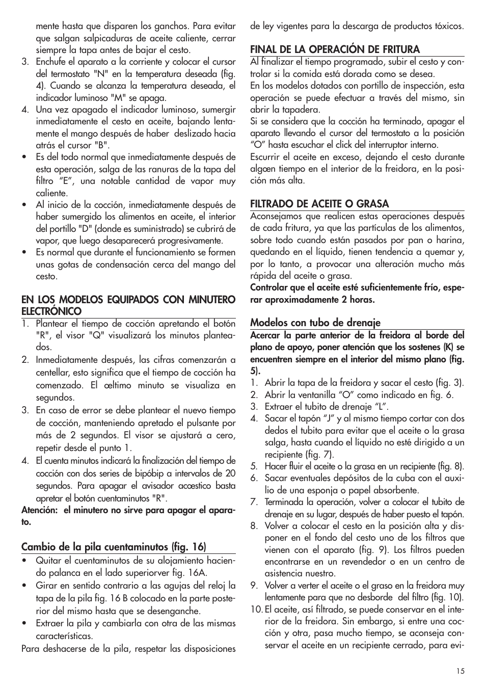 DeLonghi D28313 User Manual | Page 16 / 21