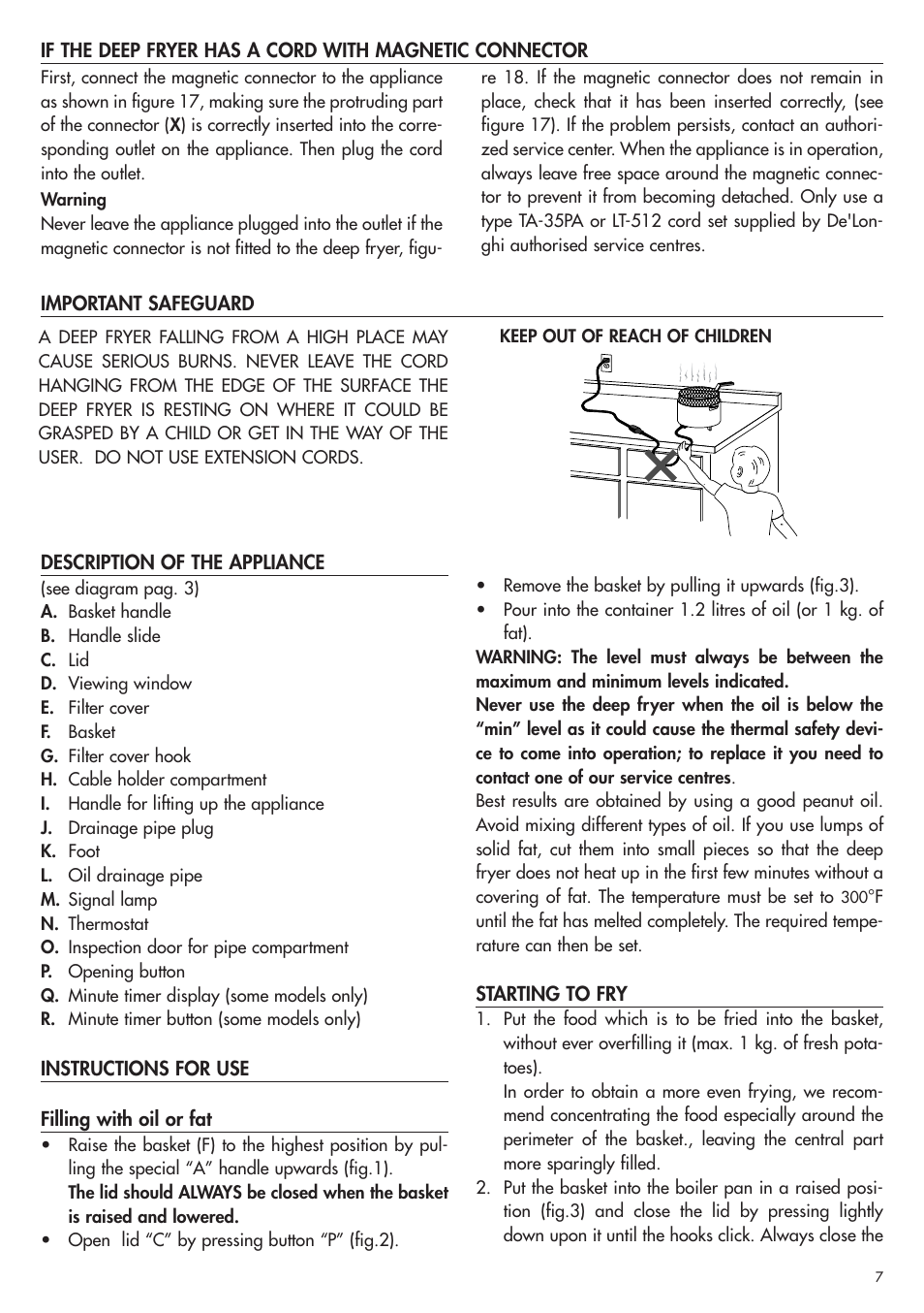 DeLonghi D28313 User Manual | Page 8 / 21