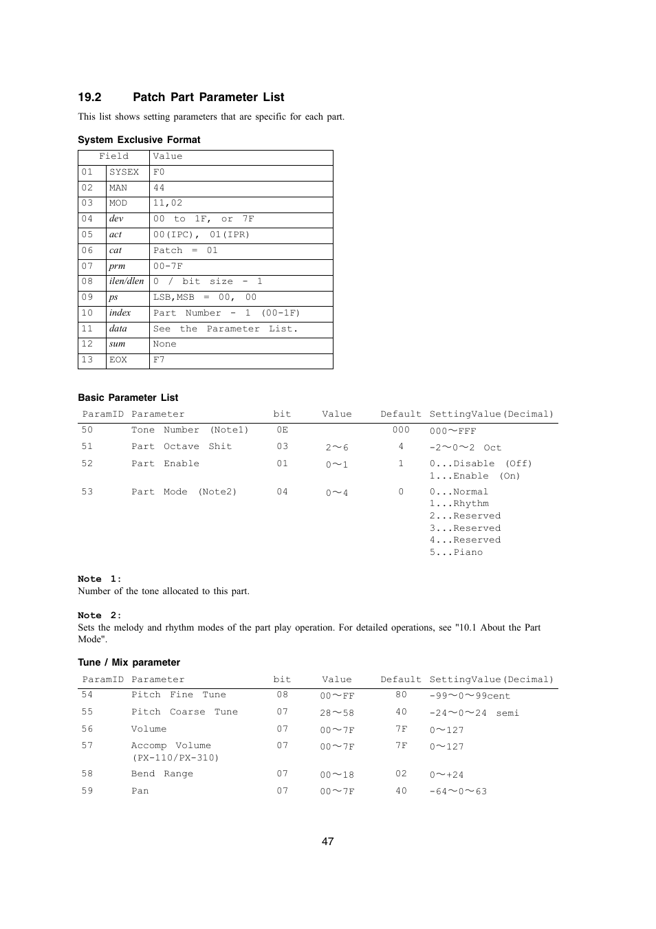 Casio PX-700 User Manual | Page 47 / 65