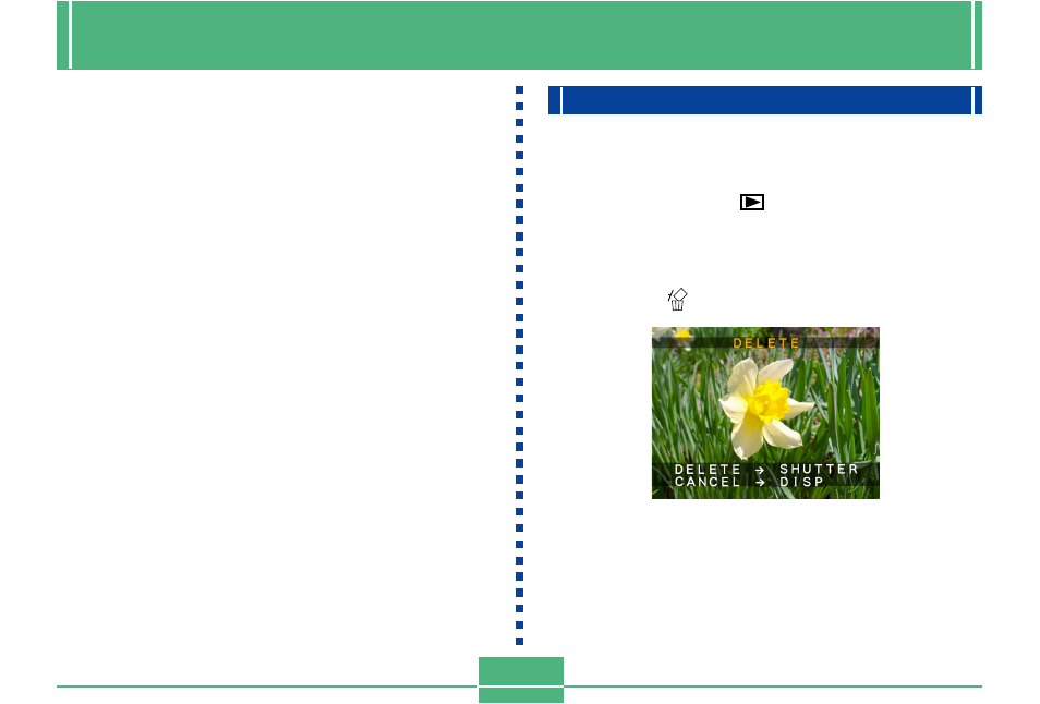 Deleting images, Deleting the displayed image | Casio GV-10 2 User Manual | Page 20 / 45