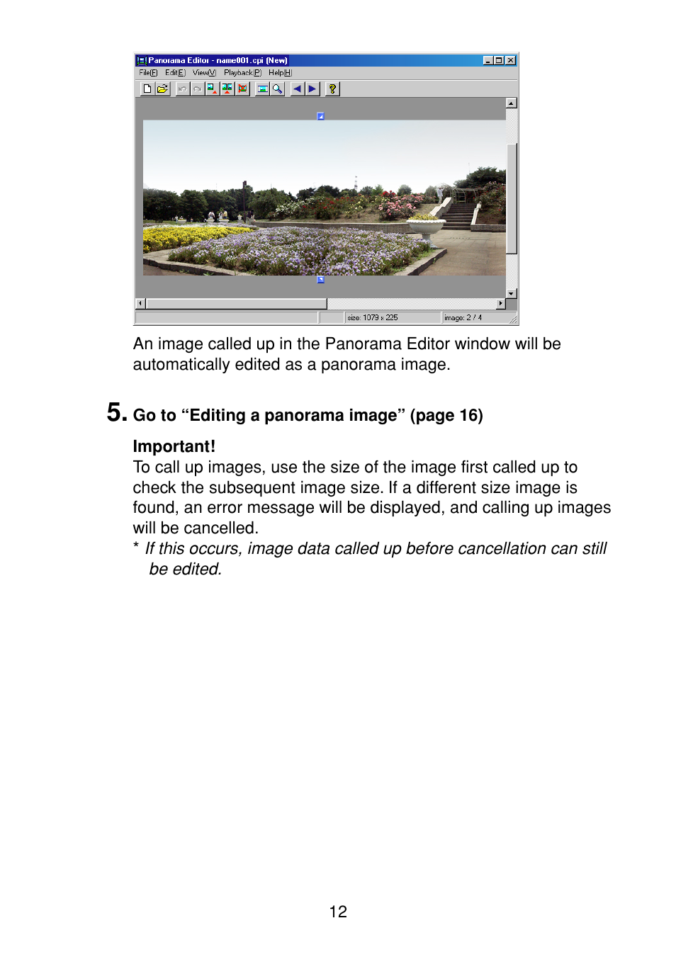 Casio Panorama Editor User Manual | Page 13 / 35