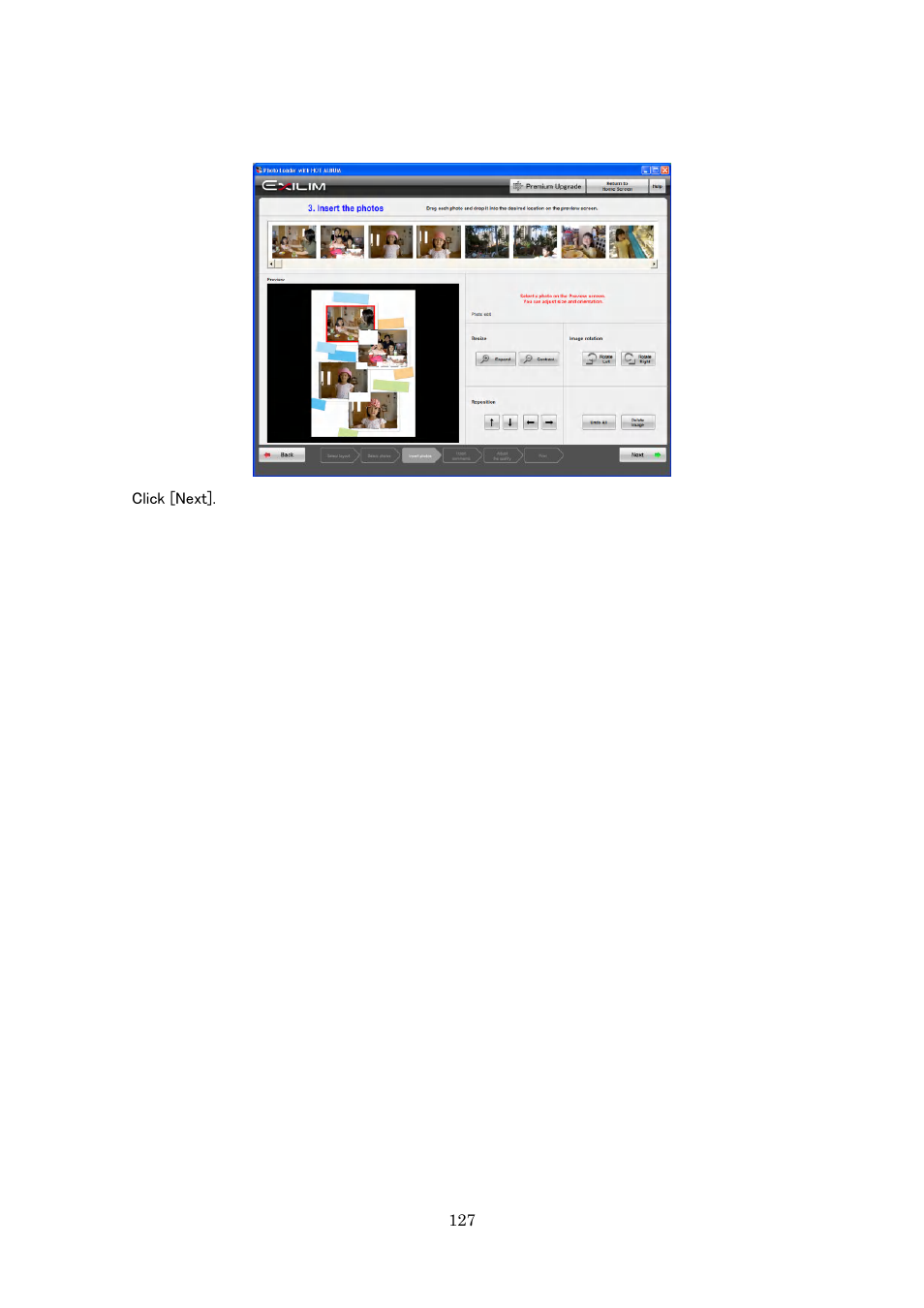 Casio Photo Loader with HOT ALBUM User Manual | Page 127 / 174