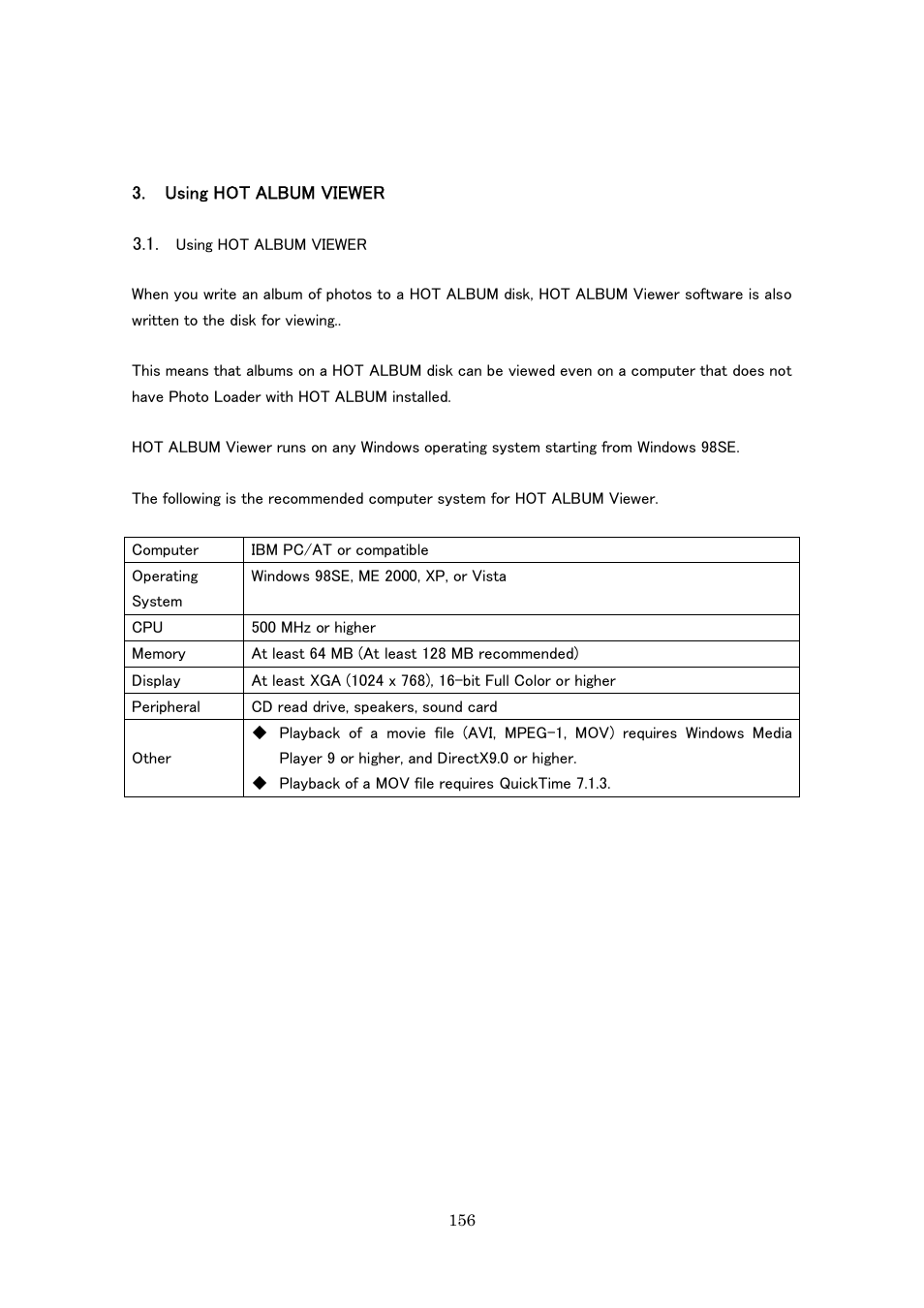 Using hot album viewer | Casio Photo Loader with HOT ALBUM User Manual | Page 156 / 174