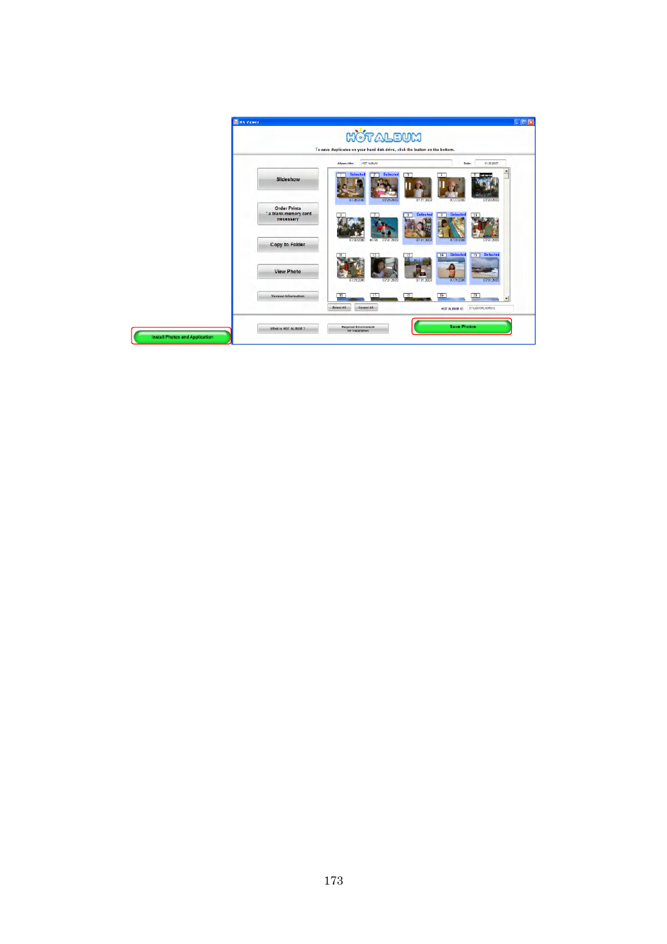 Casio Photo Loader with HOT ALBUM User Manual | Page 173 / 174