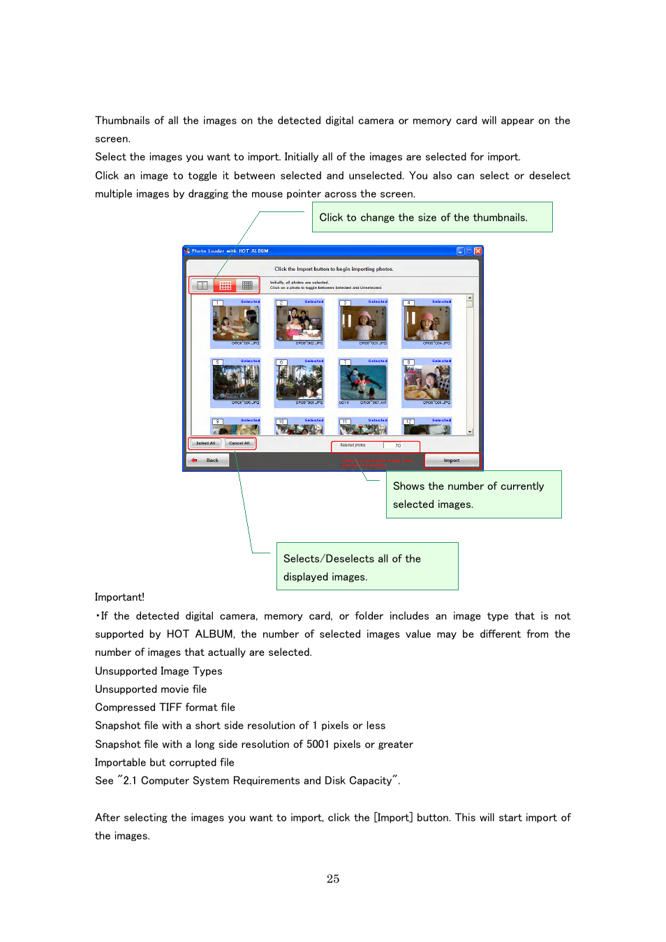 Casio Photo Loader with HOT ALBUM User Manual | Page 25 / 174