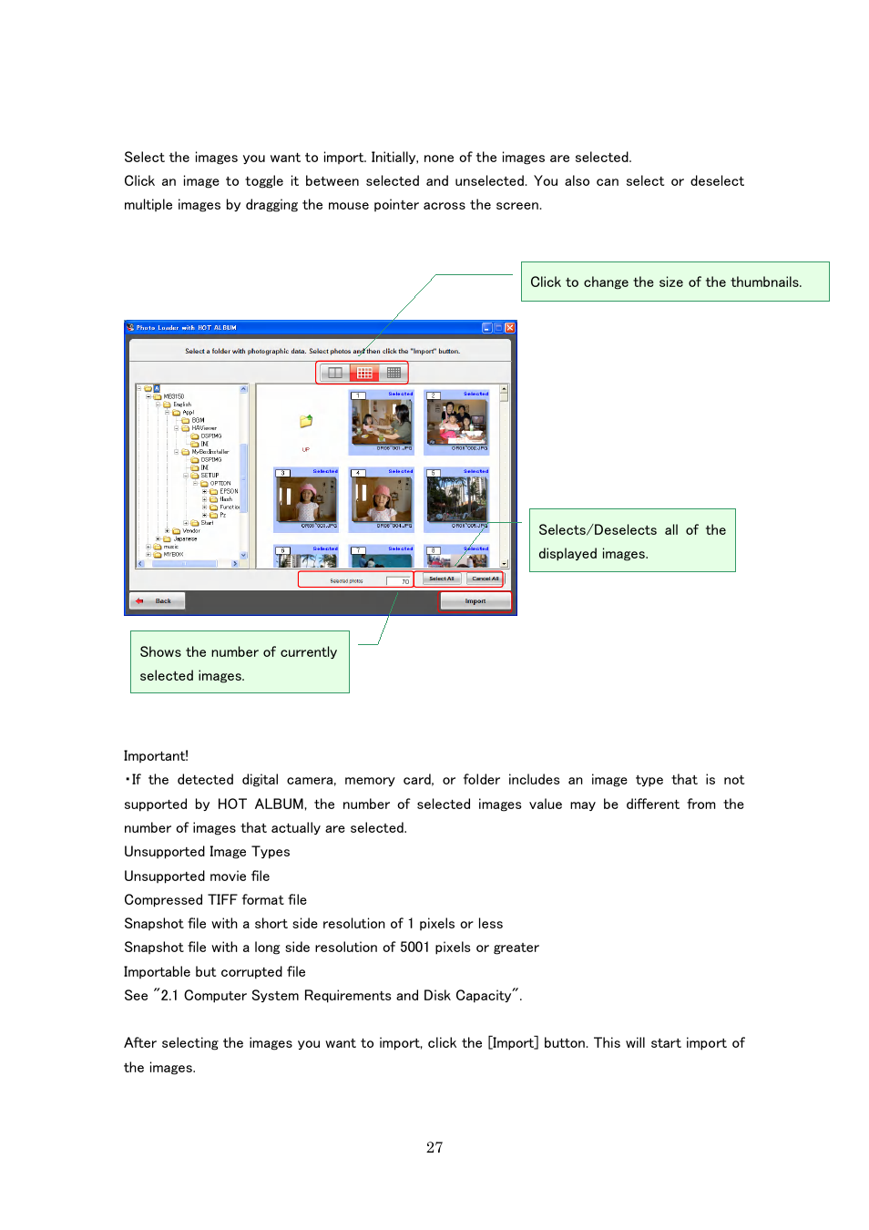 Casio Photo Loader with HOT ALBUM User Manual | Page 27 / 174