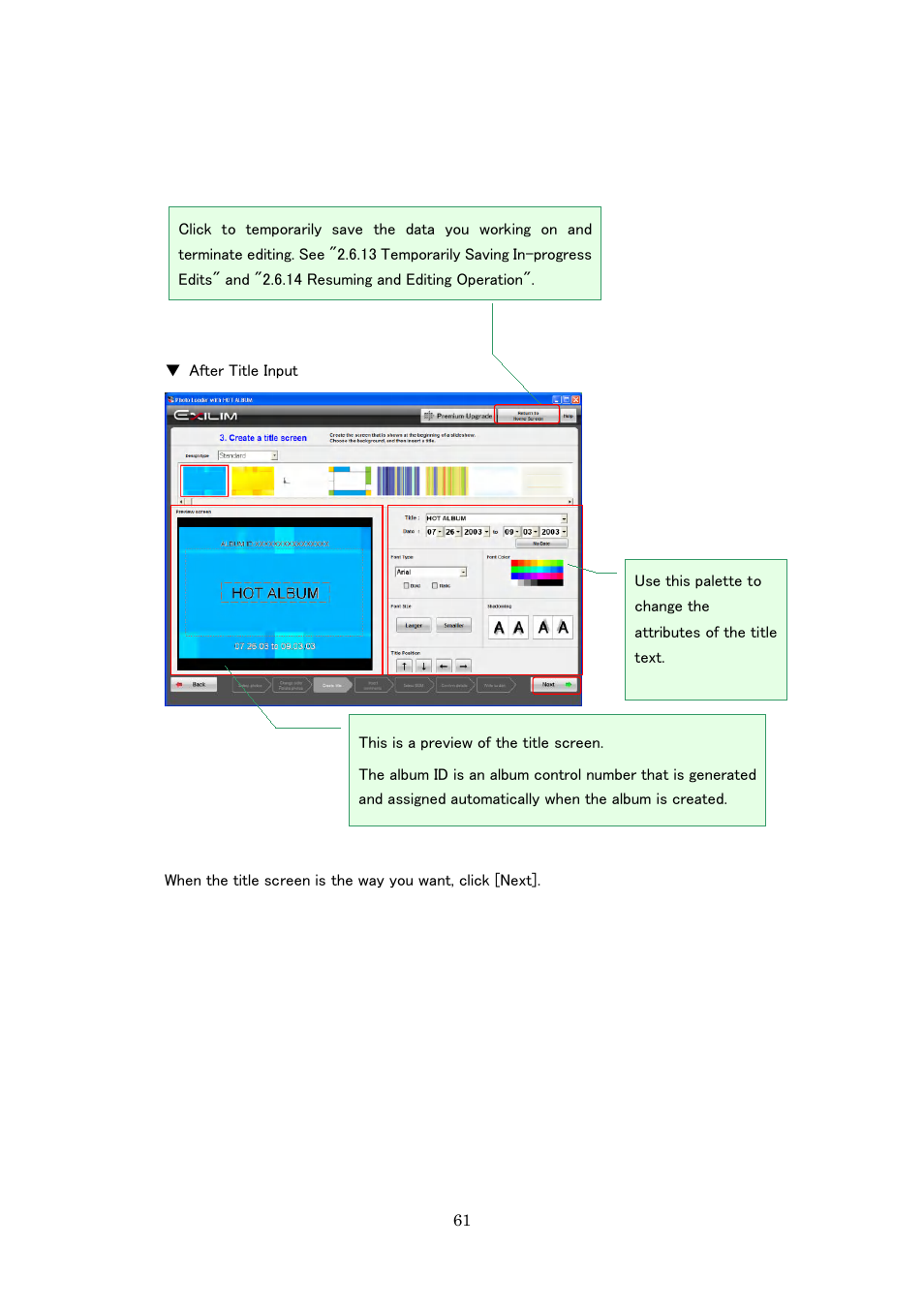 Casio Photo Loader with HOT ALBUM User Manual | Page 61 / 174