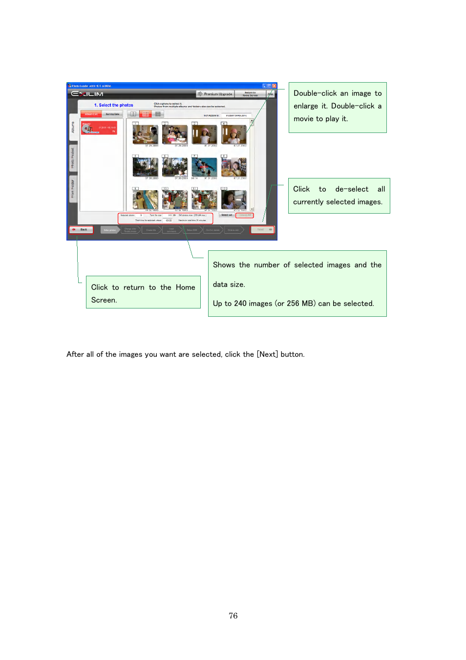 Casio Photo Loader with HOT ALBUM User Manual | Page 76 / 174