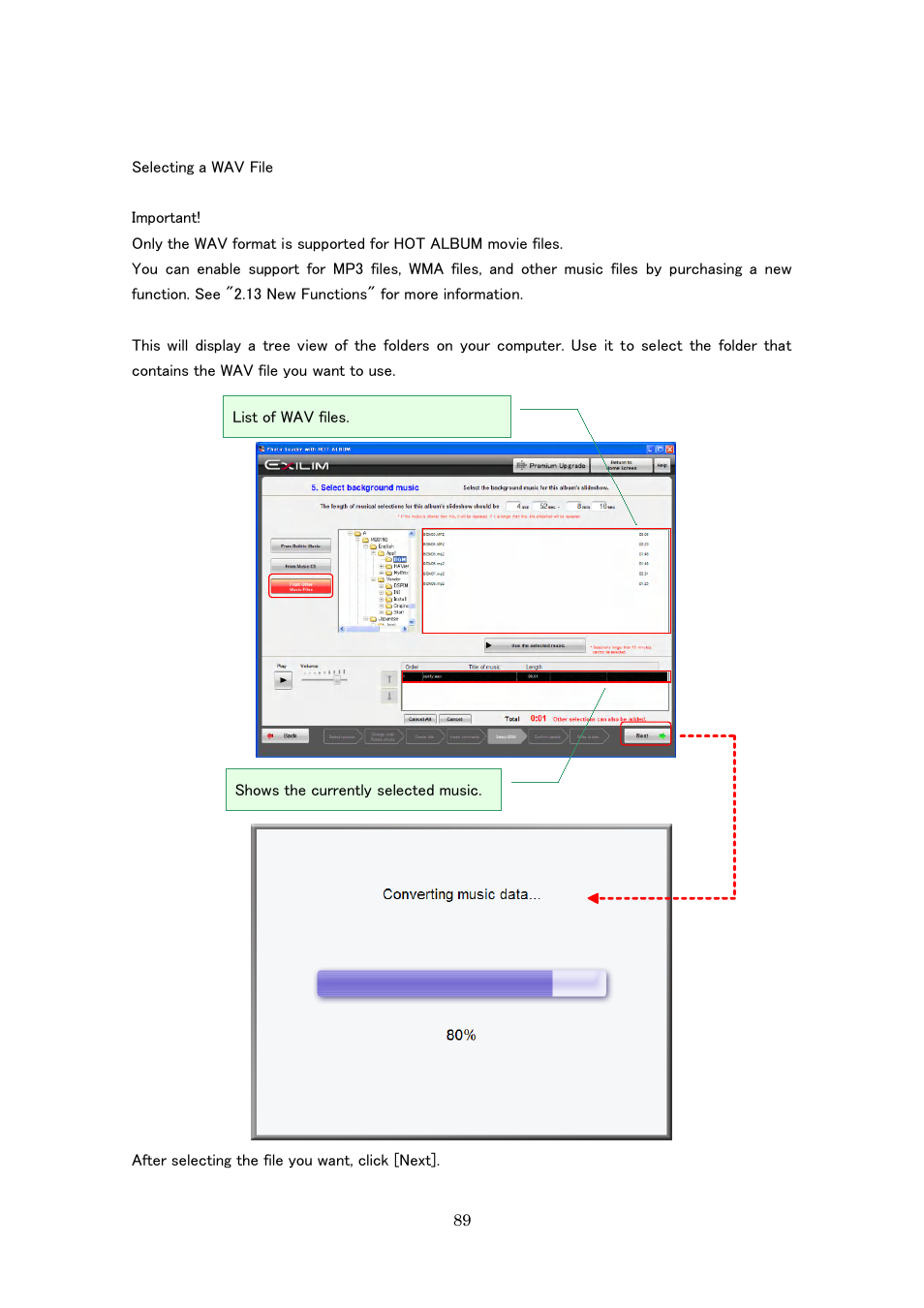 Casio Photo Loader with HOT ALBUM User Manual | Page 89 / 174