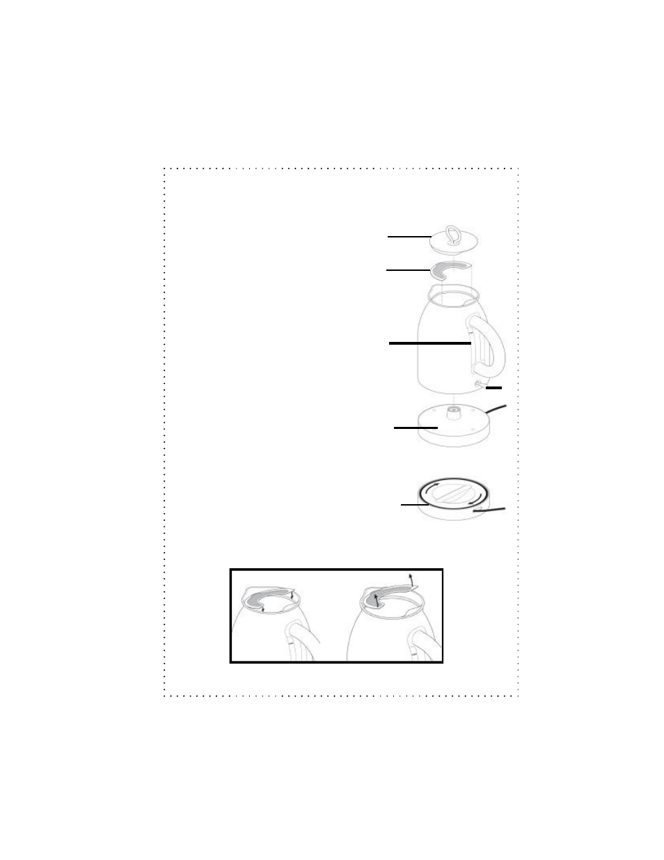 Detalles de la tetera eléctrica | DeLonghi DSJ900 User Manual | Page 21 / 37