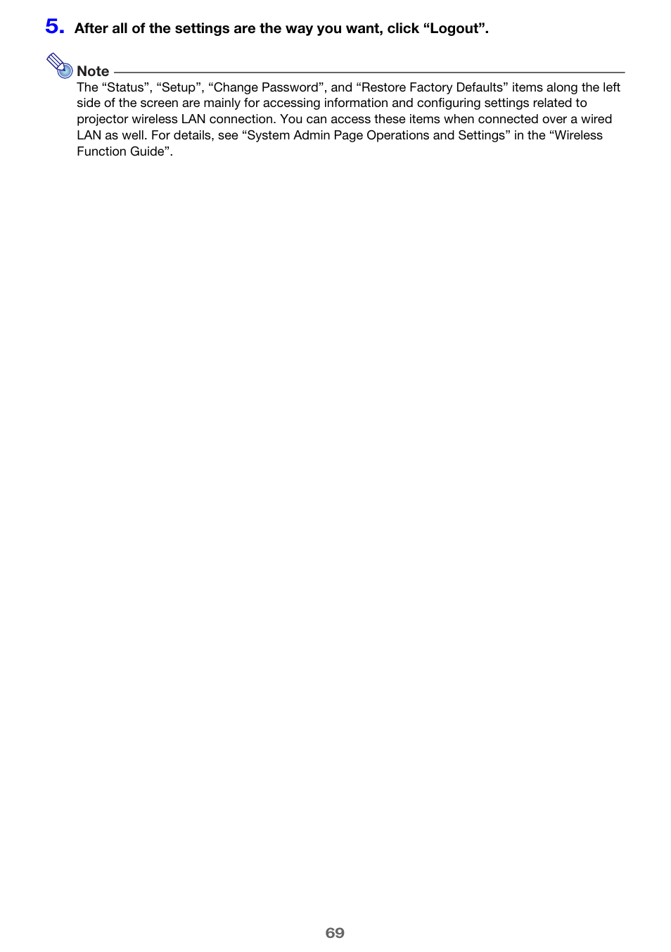 Casio XJ-H2600 User Guide User Manual | Page 69 / 74