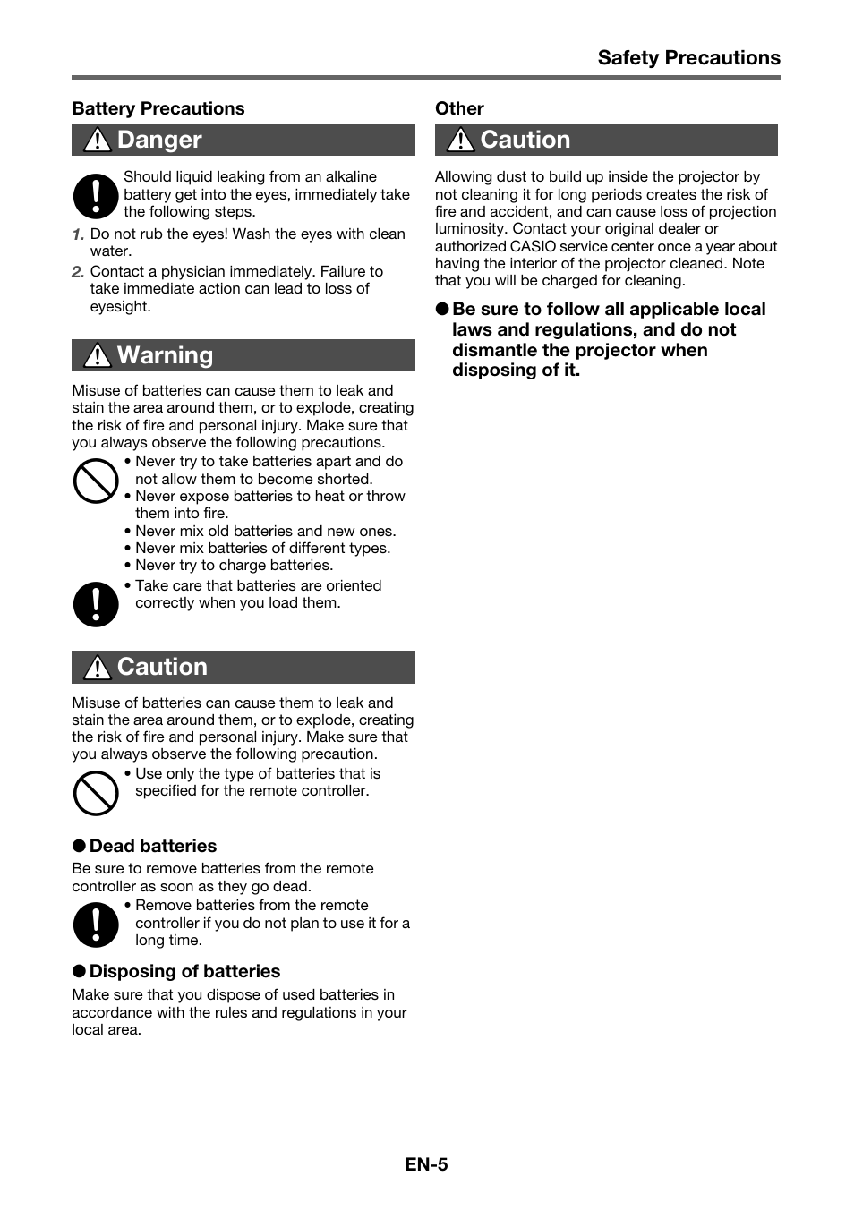 Casio XJ-M141 Setup Guide User Manual | Page 7 / 22