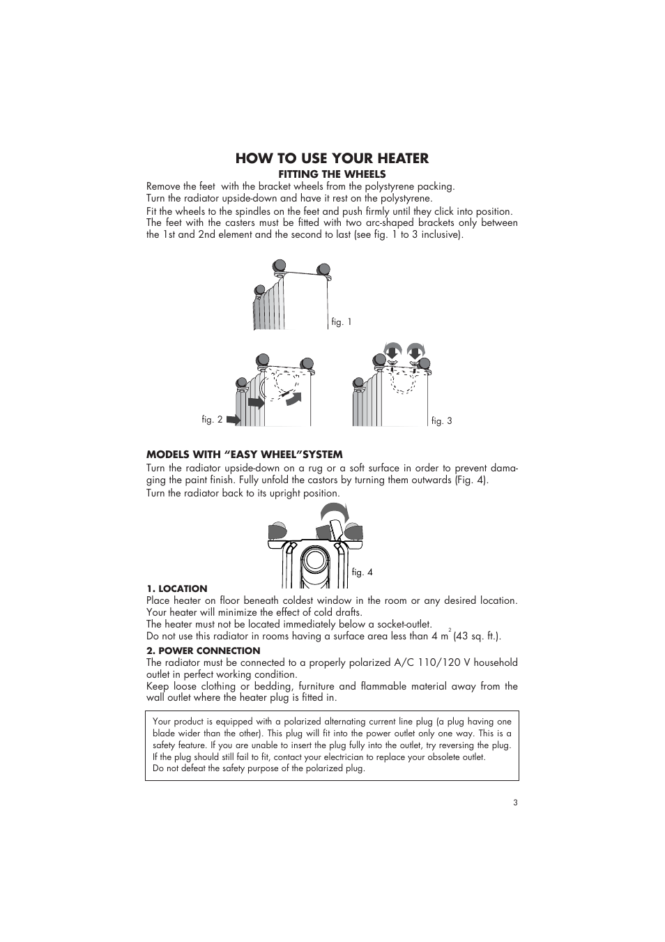 How to use your heater | DeLonghi 6708EK User Manual | Page 3 / 15