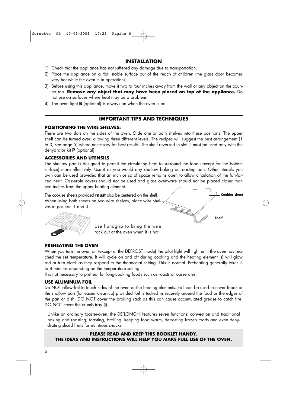 DeLonghi AR690 User Manual | Page 6 / 14