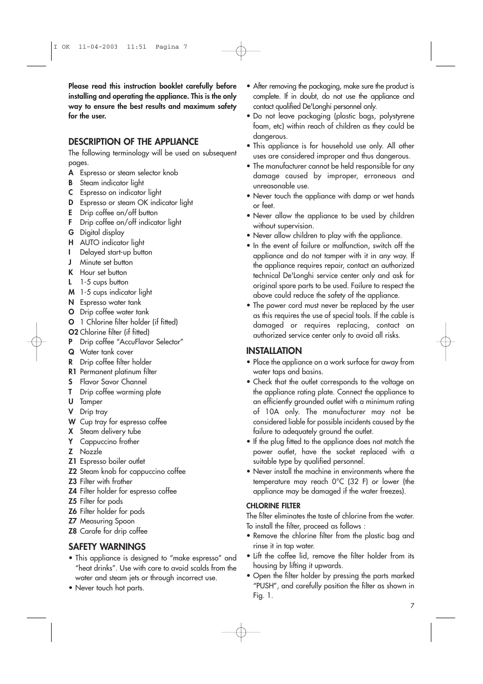 DeLonghi BCO264B User Manual | Page 7 / 14