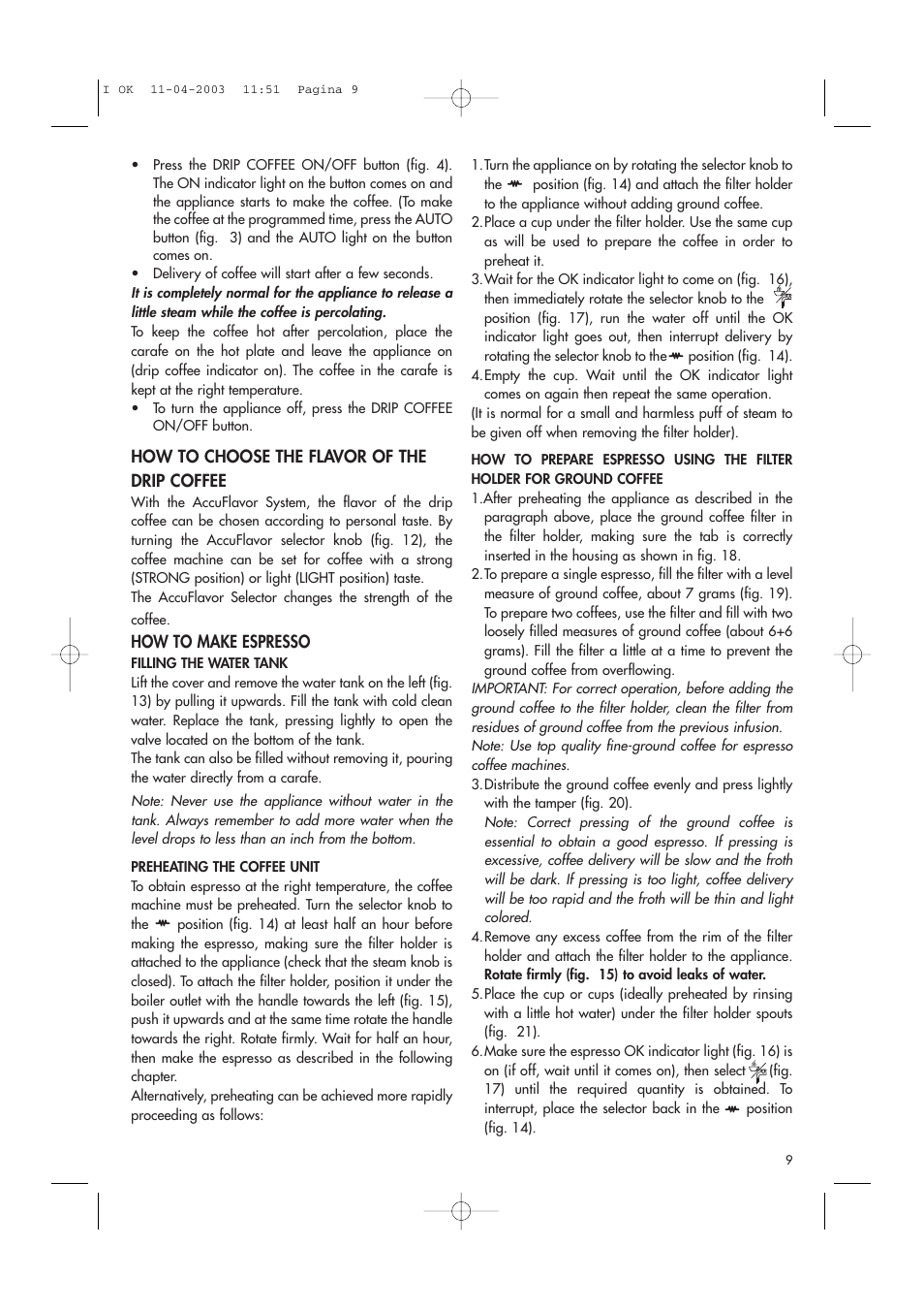 DeLonghi BCO264B User Manual | Page 9 / 14