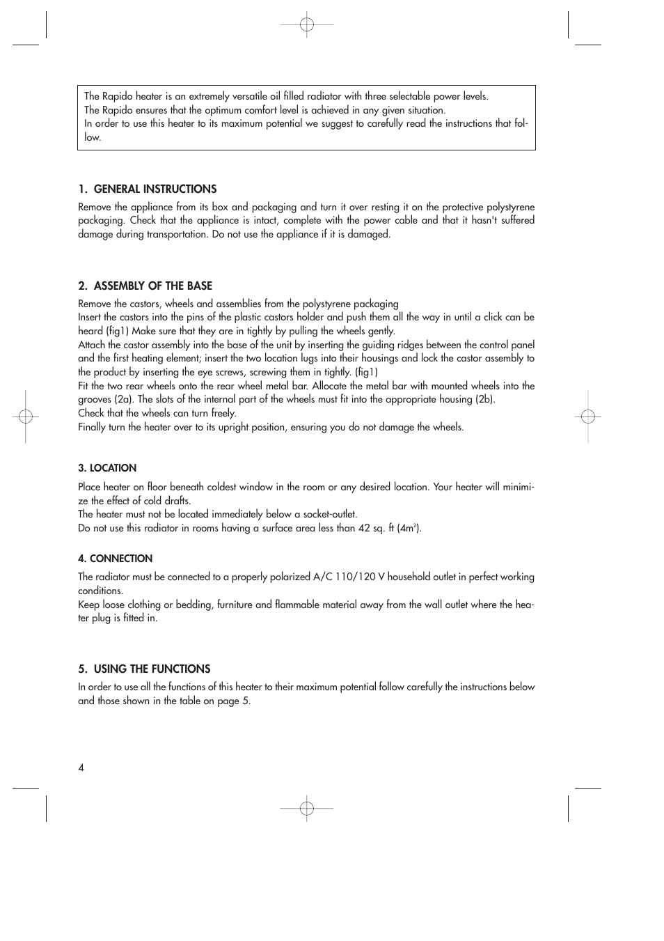 DeLonghi DR18TG User Manual | Page 4 / 24