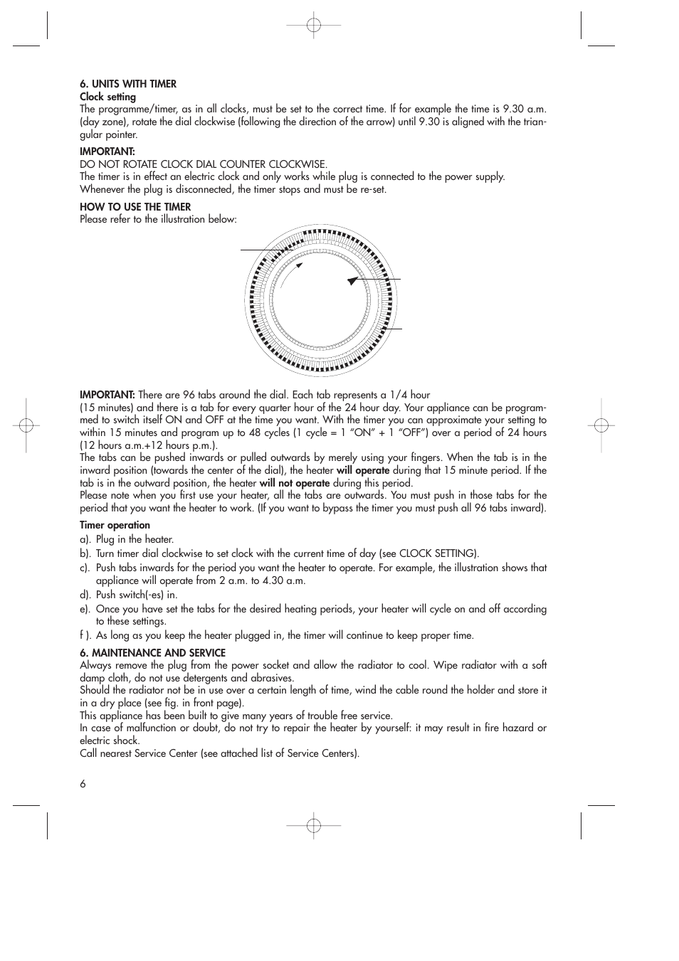 DeLonghi DR18TG User Manual | Page 6 / 24