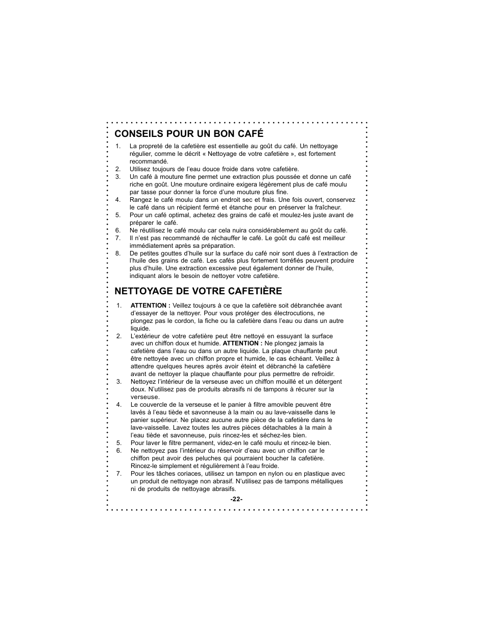 DeLonghi DC54TC Series User Manual | Page 22 / 50