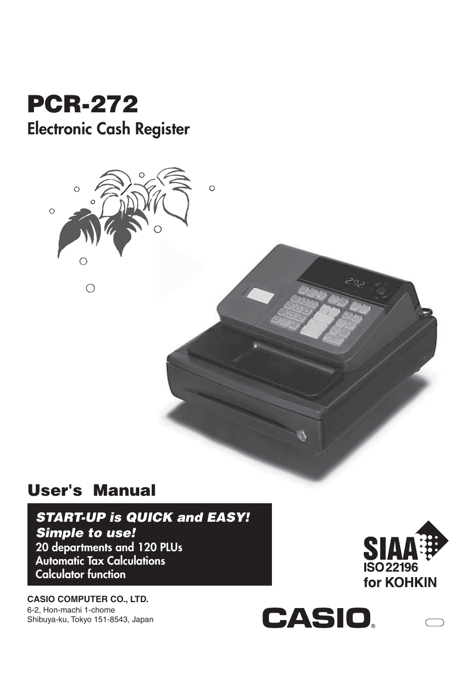 Casio PCR-272 Manual User Manual | 46 pages