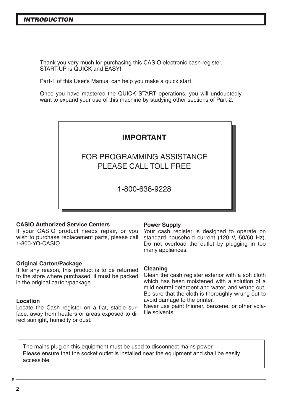 Casio PCR-272 Manual User Manual | Page 2 / 46