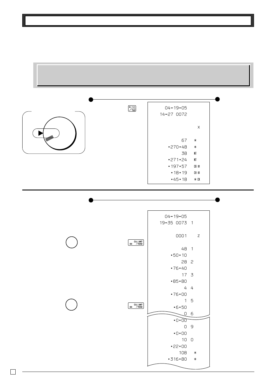 Daily management report, 1 financial report, 2 general control read/reset report | Hp p, 2-1 daily read/reset report | Casio PCR-262 User Manual | Page 20 / 44